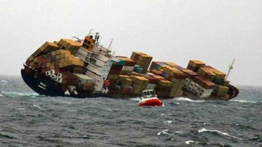 Container Ships In Storms