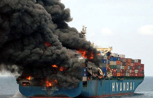 Container Ship Fire