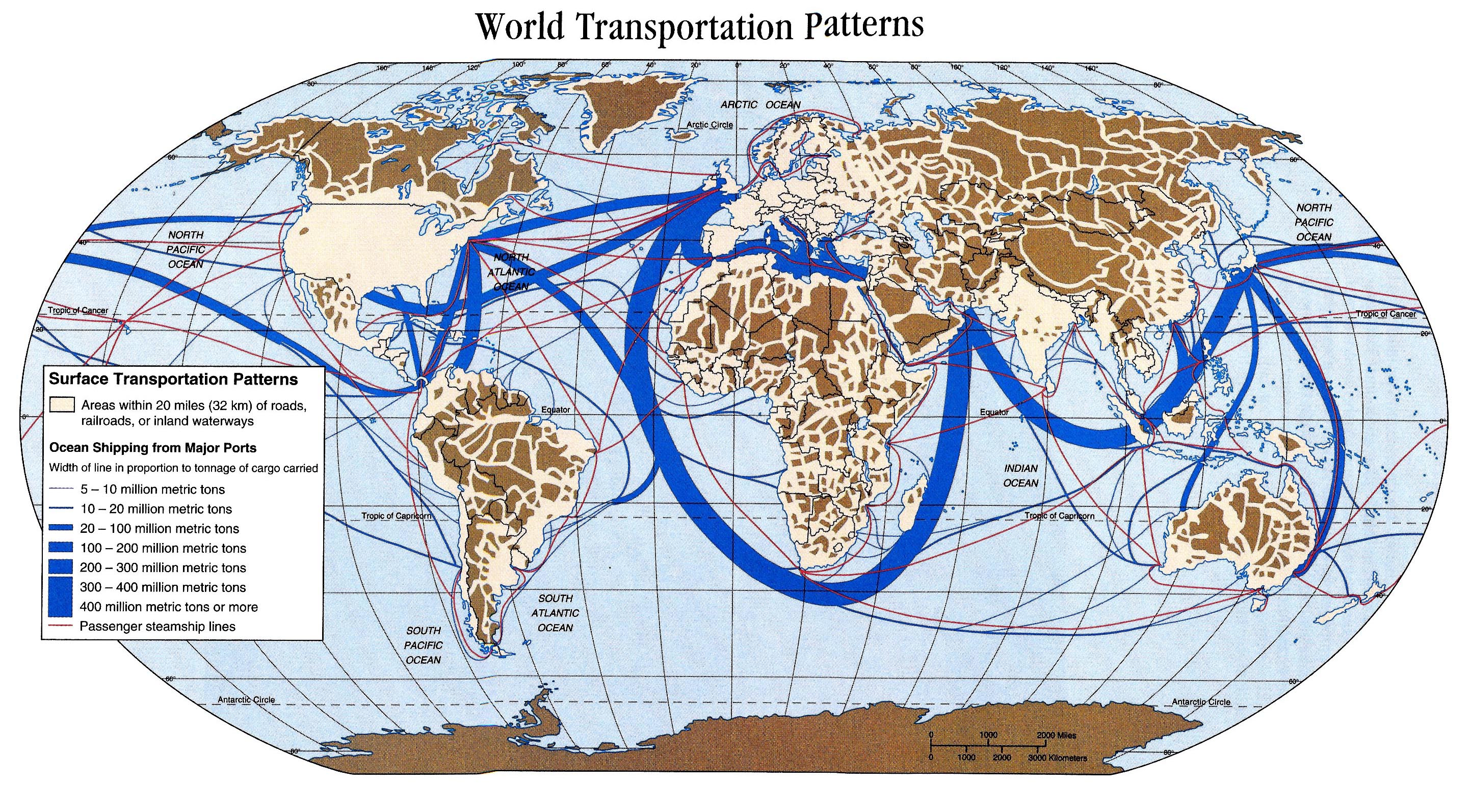 Ocean Shipping Lanes